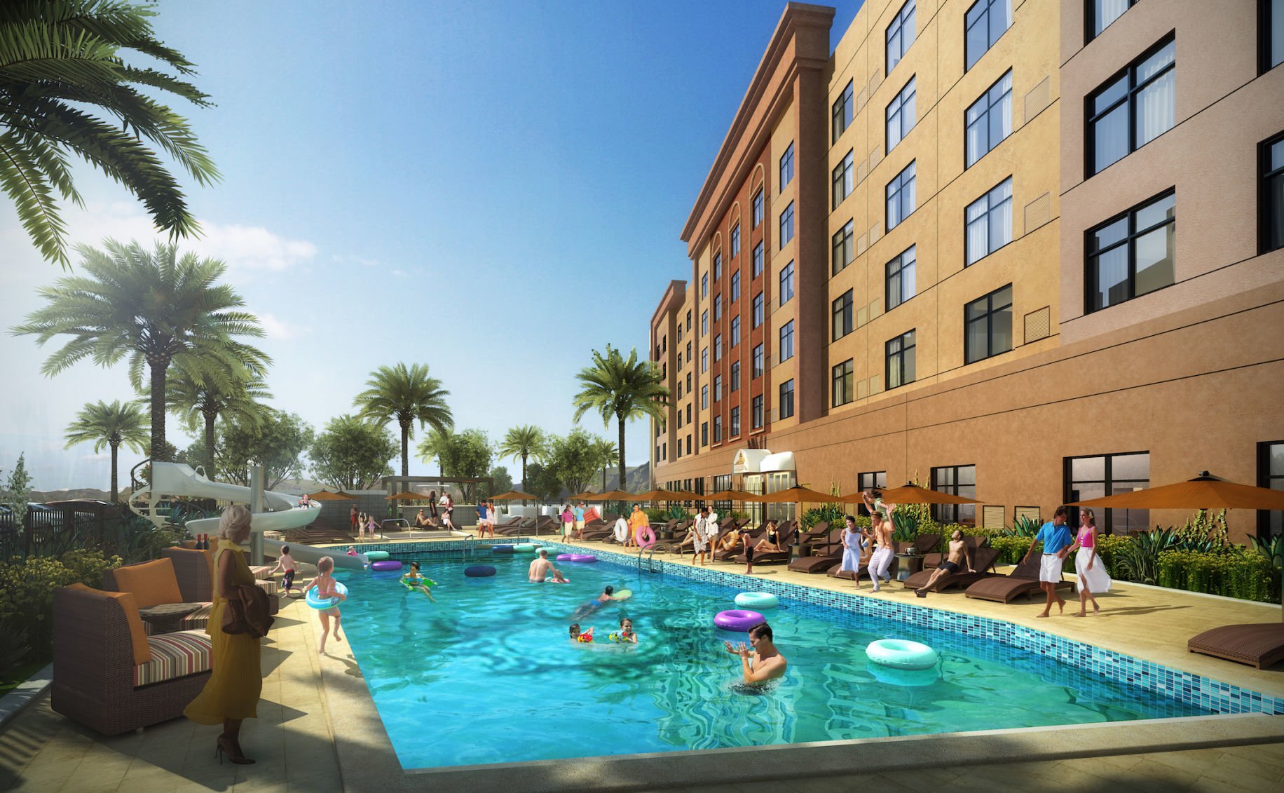 Casino Del Sols newest hotel will feature a water slide, pool bar and an arcade