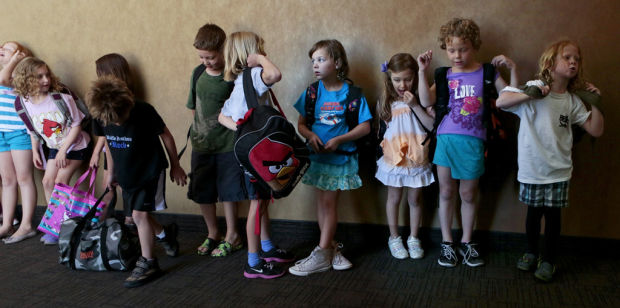 Kids camping out at the JCC    