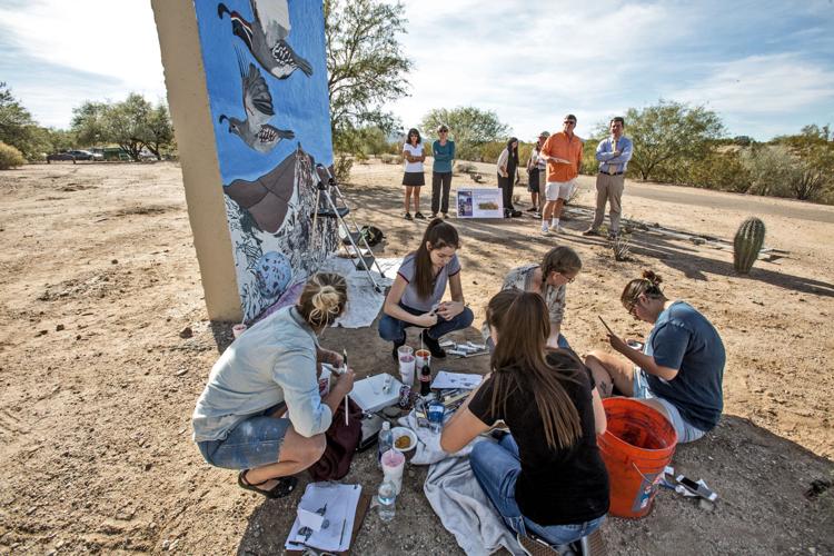 City High students paint memorial