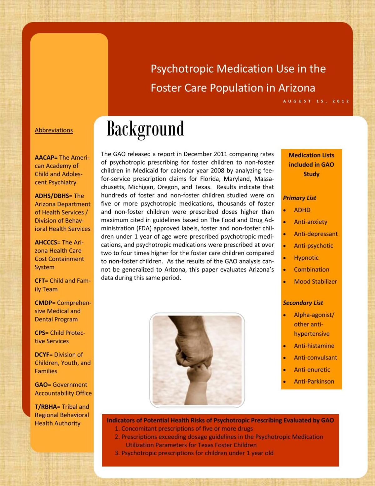 Arizona psychotropic study