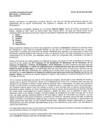 April 30 letter from La Palma