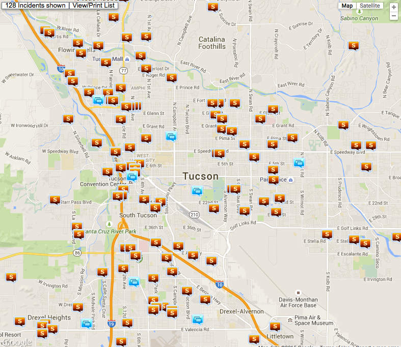 Tucson Crime Map