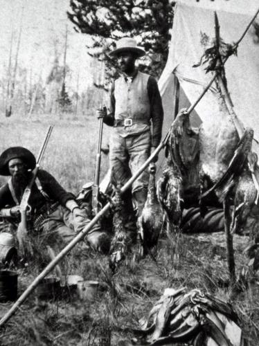 Hunters on Yellowstone Lake