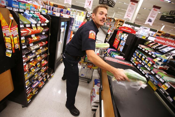 TFD Firefighter goes shopping --- checkout