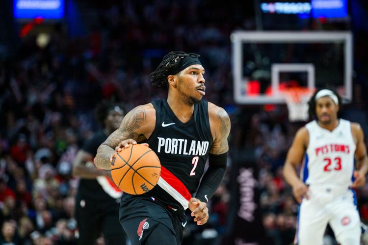 Pistons Trail Blazers Basketball