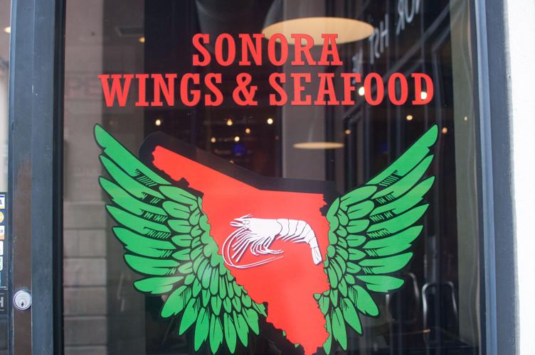 Sonora Wings and Seafood sign
