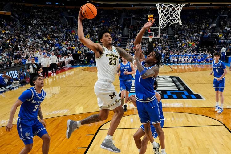 APTOPIX NCAA Saint Louis Michigan Basketball
