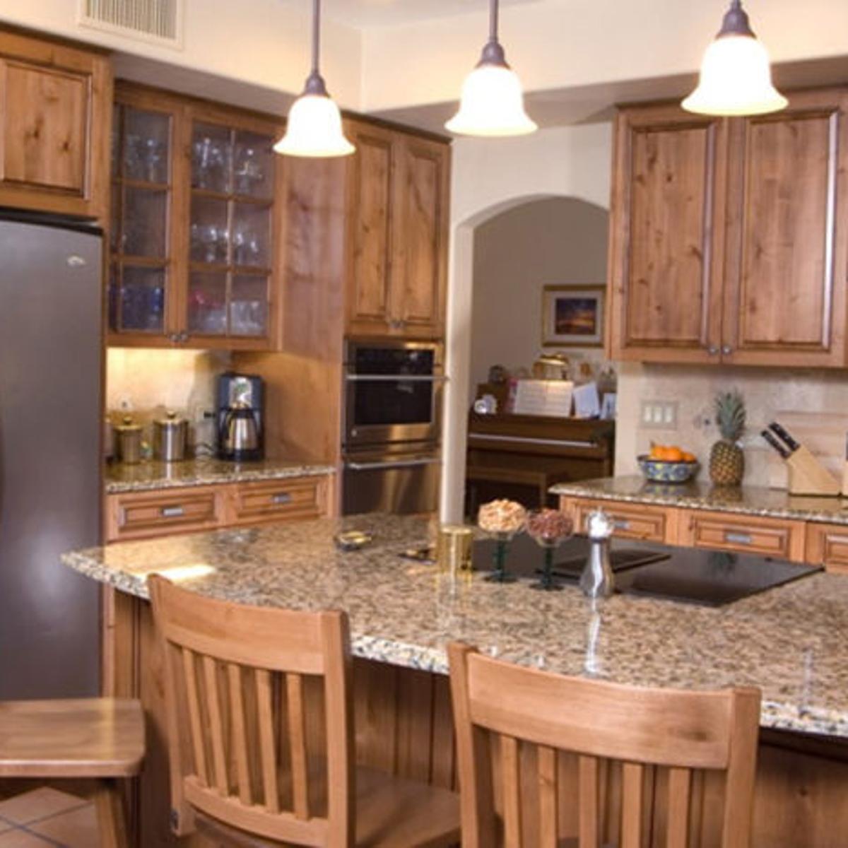 use builder- or high-end-grade replacement kitchen cabinets