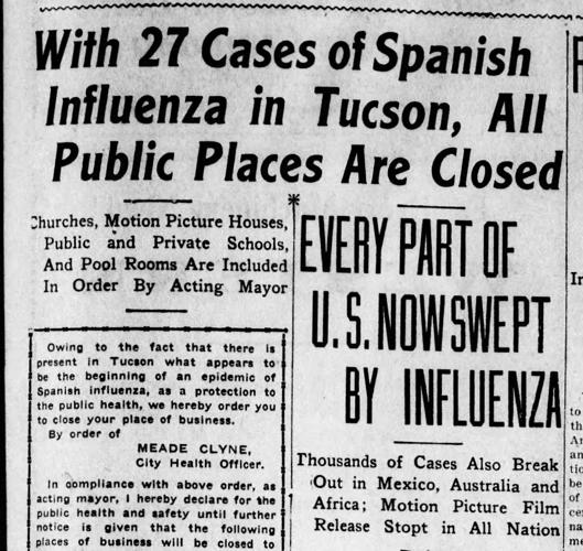 Echoes of 100 years ago Tucson in the time of the Spanish flu pandemic