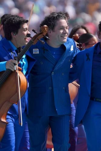 BARABAS Confirms It Is the Brand Behind iShowSpeed's White World Cup Final Suit -- and the Blue Worn by Gustavo Dudamel and His Musicians