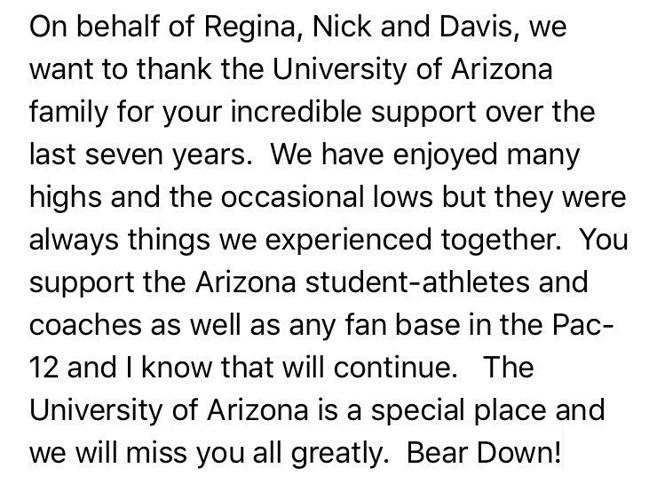 Greg Byrne's goodbye