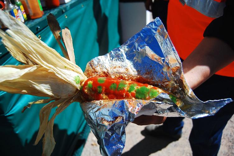 Corn on the cob at the Tucson Rodeo