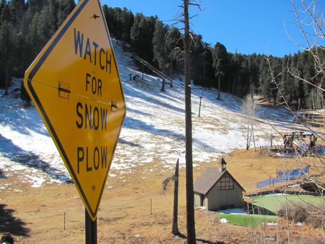 Snow plow sign