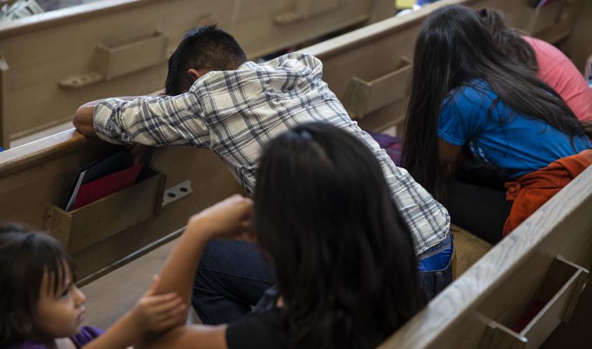 Blessing of migrant shelter, Tucson (LE)