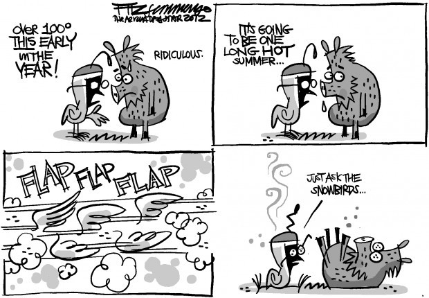 Fitz's last laugh: Hot days