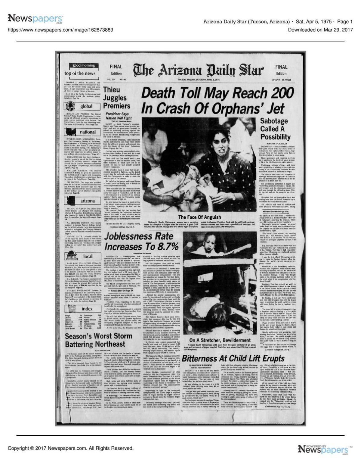 Arizona Daily Star front page April 5, 1975.pdf