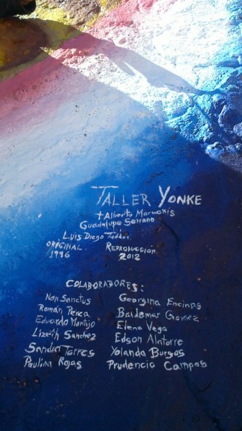 Artists signatures on Nogales mural