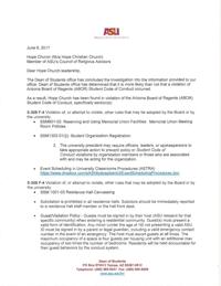 ASU decision letter