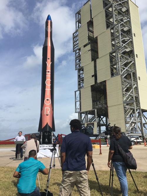 Vector Space shows off rocket at Kennedy Space Center