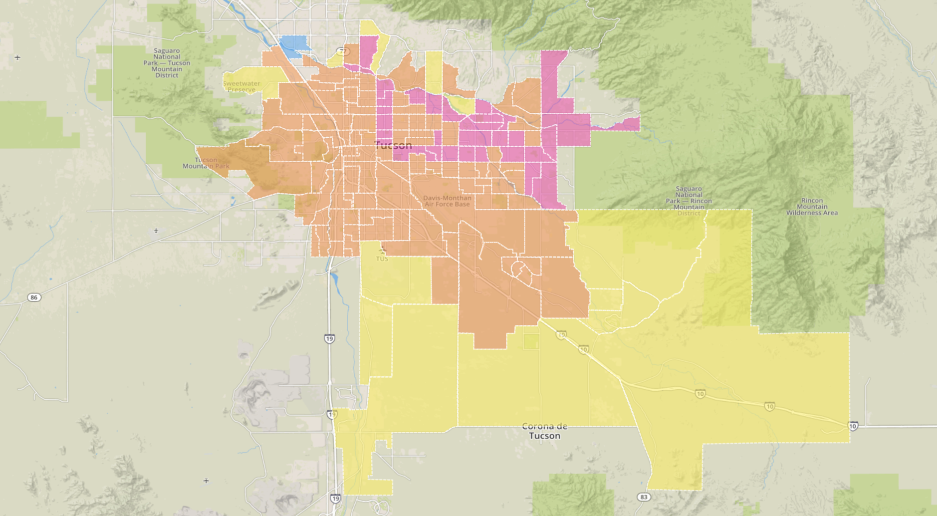Tucson City Council Ward Map Romero Dominated Electoral Map In Democratic Primary Election For Tucson  Mayor | Local News | Tucson.com