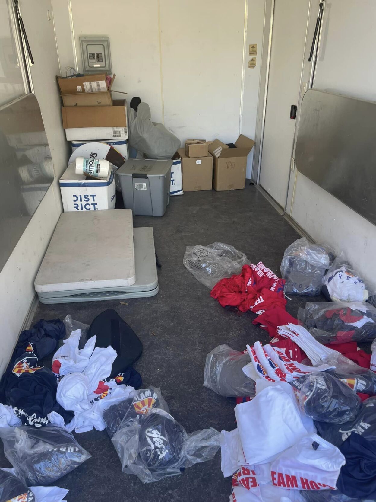 Team Hoyt Arizona's equipment trailer