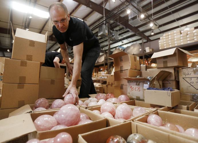 Mineral and Fossil Show set-up