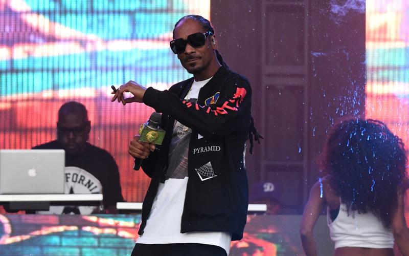 Snoop Dogg performs at the Tortuga Music Festival in Fort Lauderdale, Florida, on April 6, 2018.