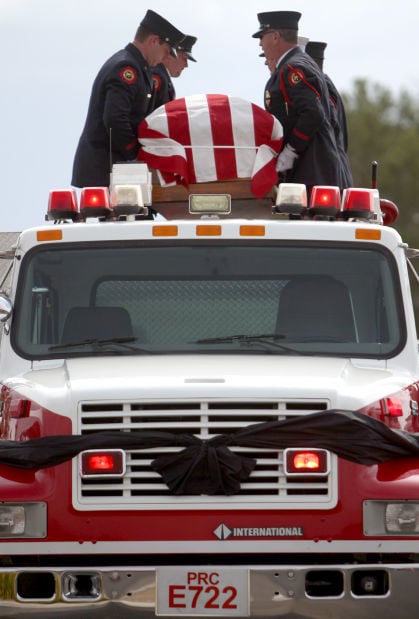 Funeral for firefighter William Warneke