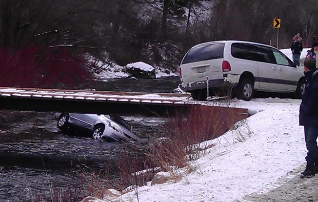Ex-cop led rescue of 3 kids trapped in car in icy river   
