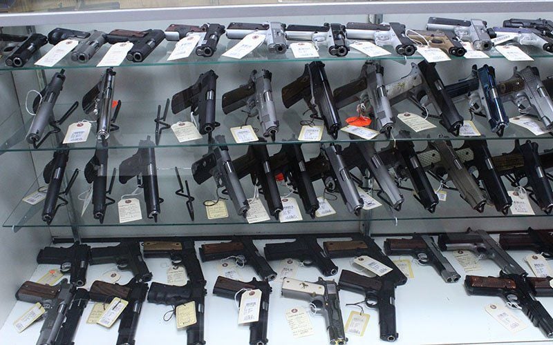 Gun sales in ֱ rose to record levels in 2020