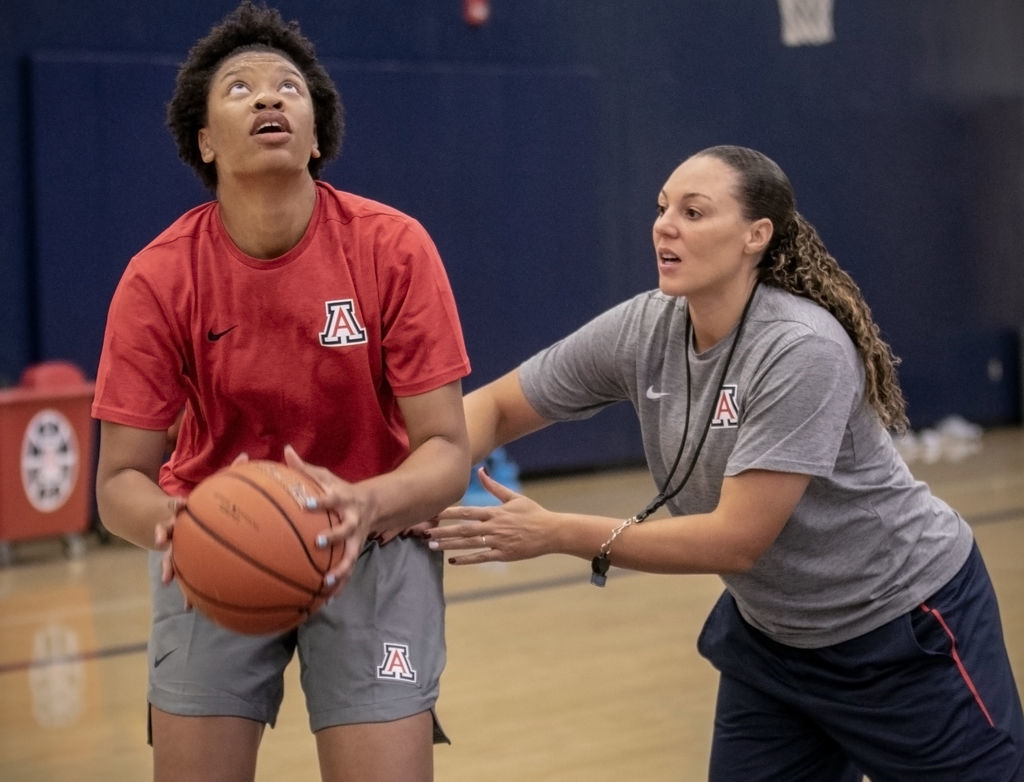 UA women's basketball practice