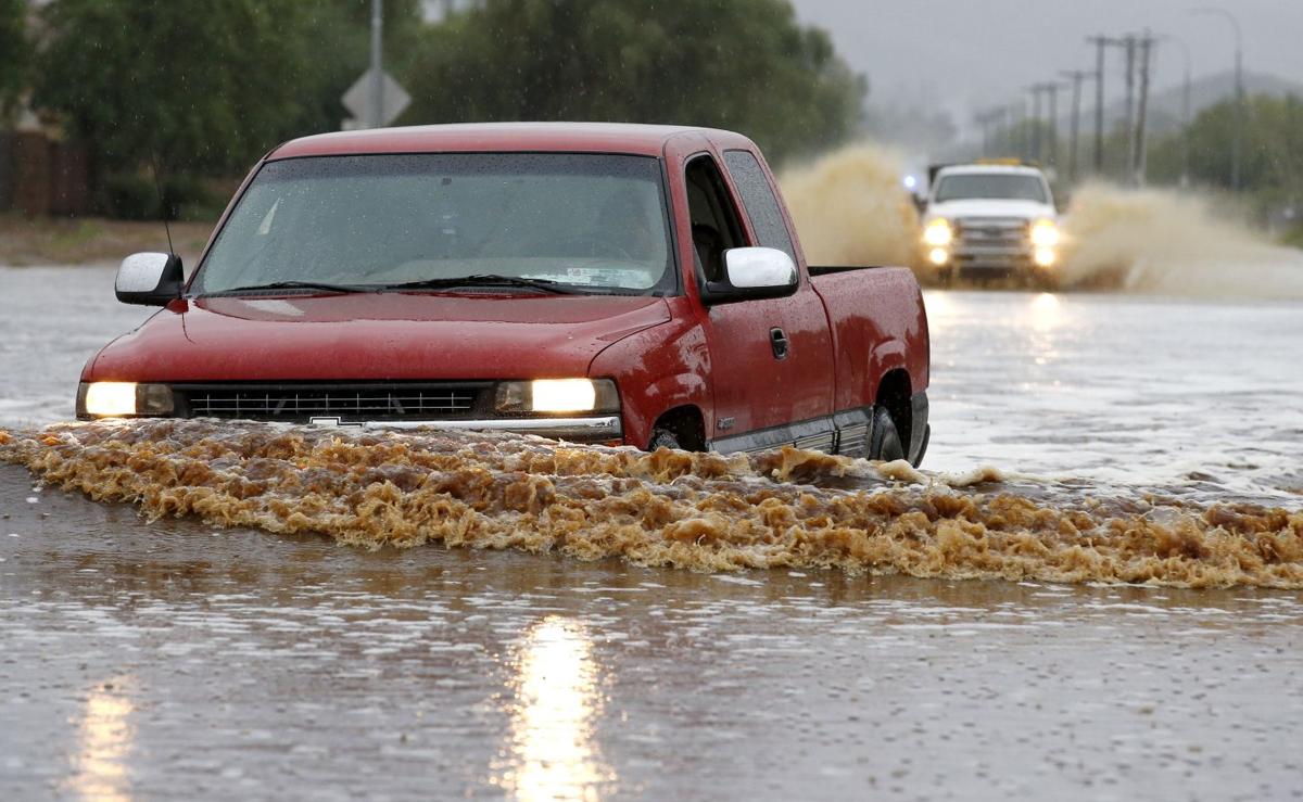 Photos Arizona rainfall floods Phoenix and breaks record Local news