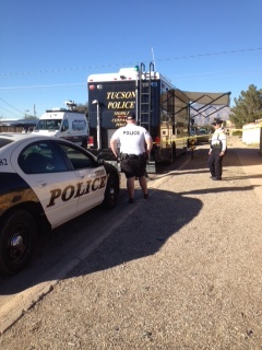 Police command post