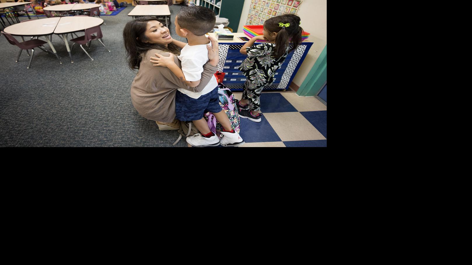 Photos: First day at Painted Sky Elementary School in Amphi district