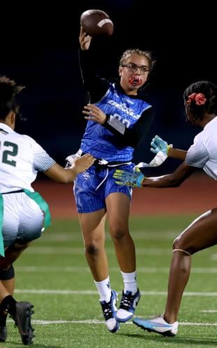 Sunnyside vs Skyline, girls flag football