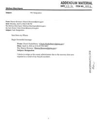 Huckelberry resignation email