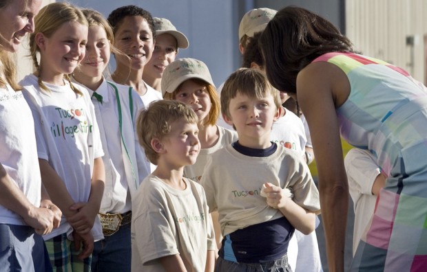 First lady, at fundraiser, touts 'special' Tucson tie    