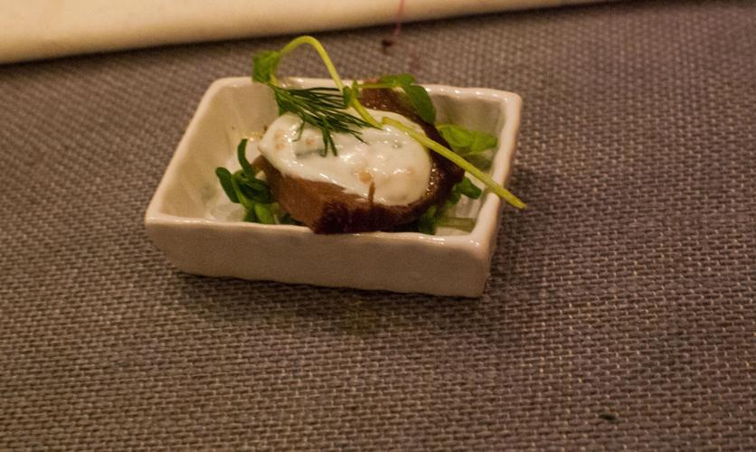 17th course at Four Senses dinner