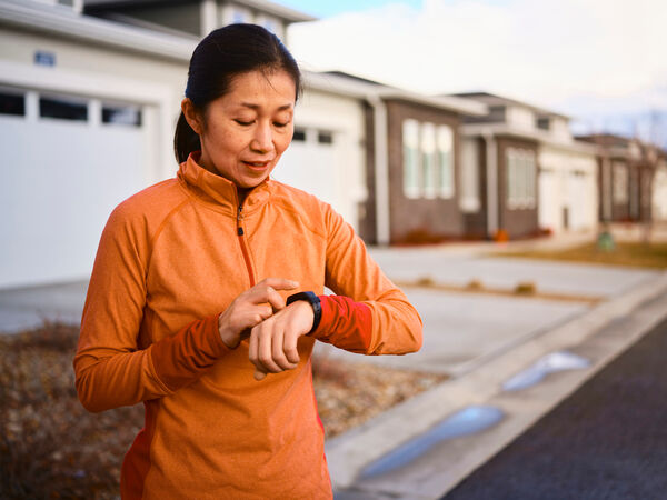 Woman Keeping Fit Outdoors