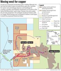 Hudbay tells state it will build three open pits on the Santa Ritas' west slope
