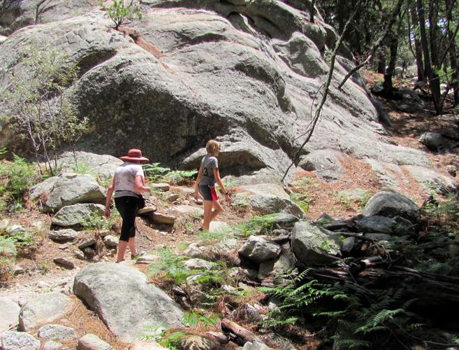 Hikers on Bigelow Trail