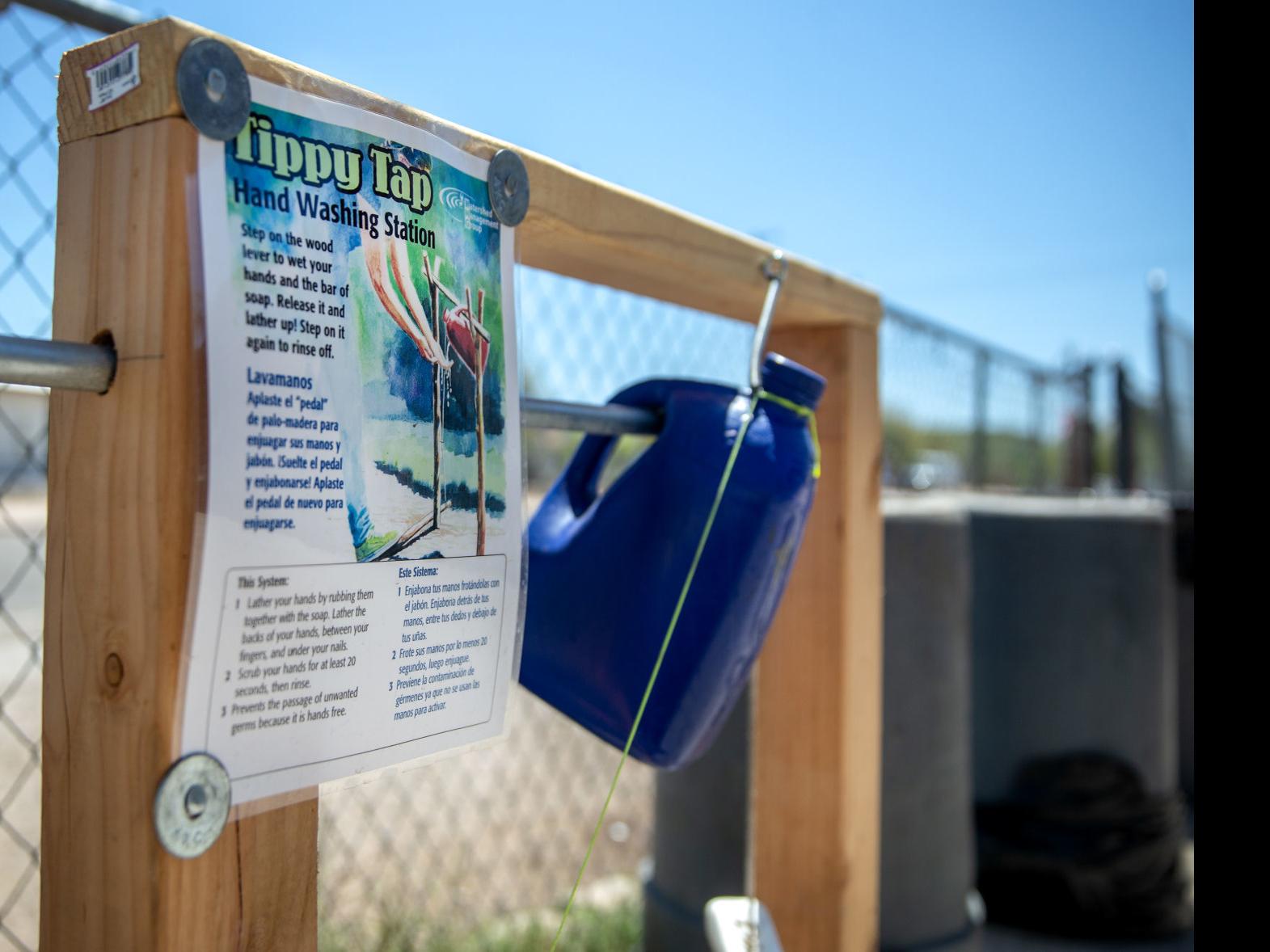 Tippy Tap Hand Washing Stations Set Up For Tucson S Homeless Local News Tucson Com