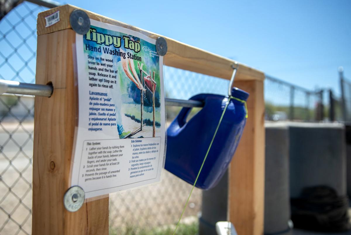 Tippy Tap Hand Washing Stations Set Up For Tucsons Homeless