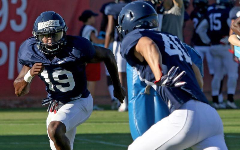 UA football practice