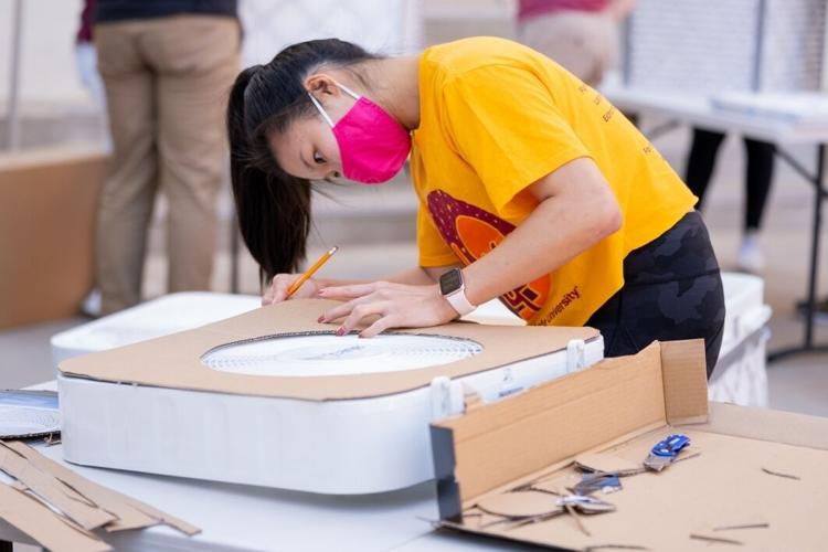 DIY filtration boxes from ASU help fight COVID spread among homeless