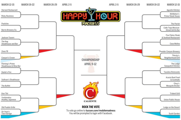Happy Hour bracket, Round 1