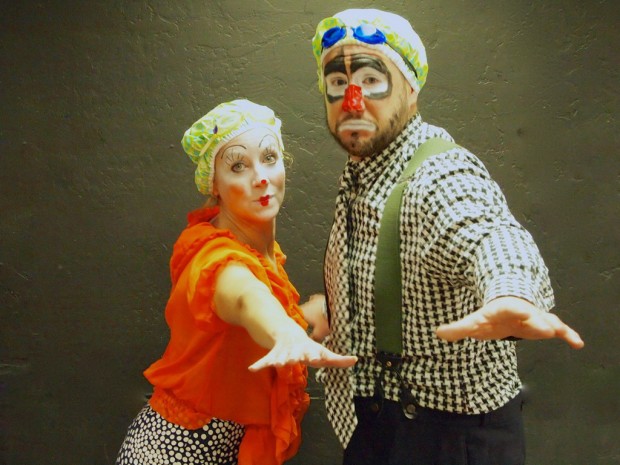 Mime, masks, music mixed to tell stories    