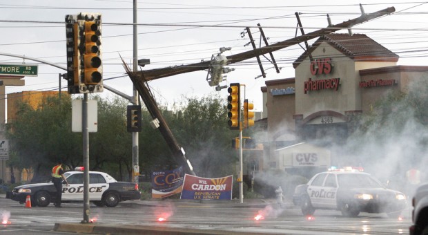 Storms cut power to 13K, leave mess across Tucson    
