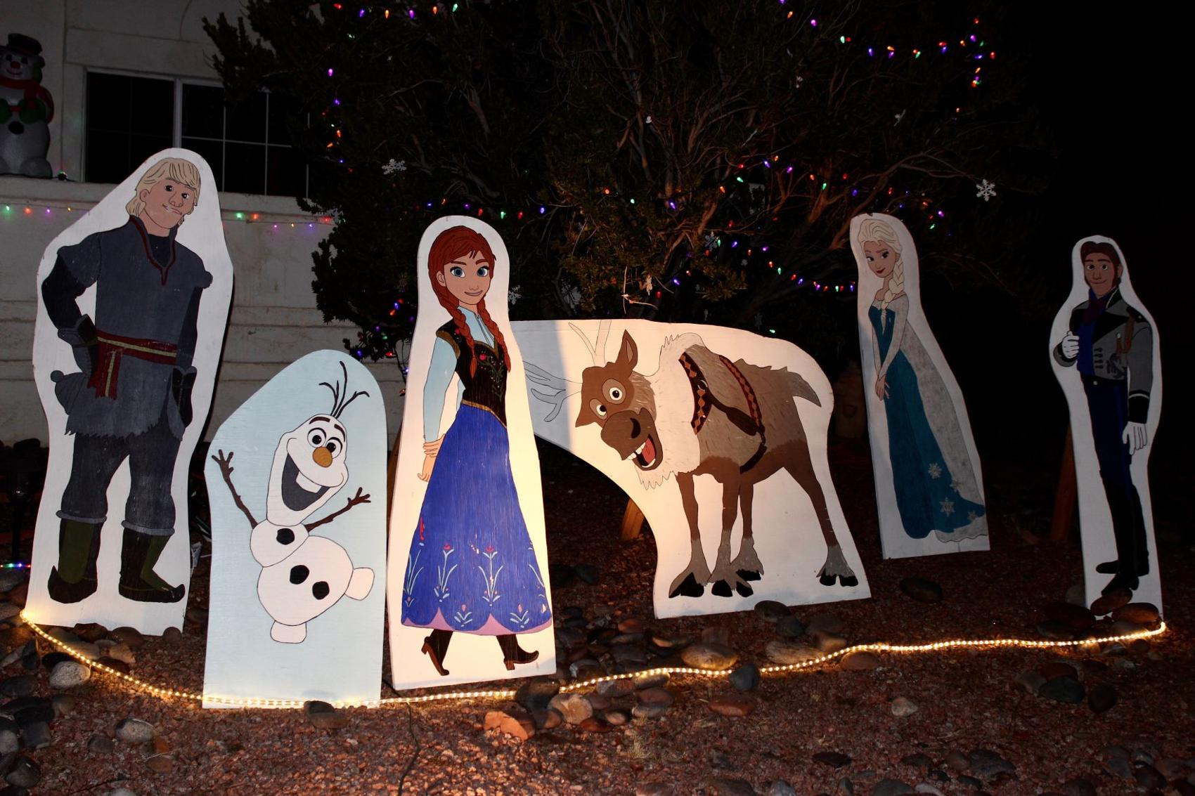 This northwest Tucson neighborhood combines Disney and Christmas lights