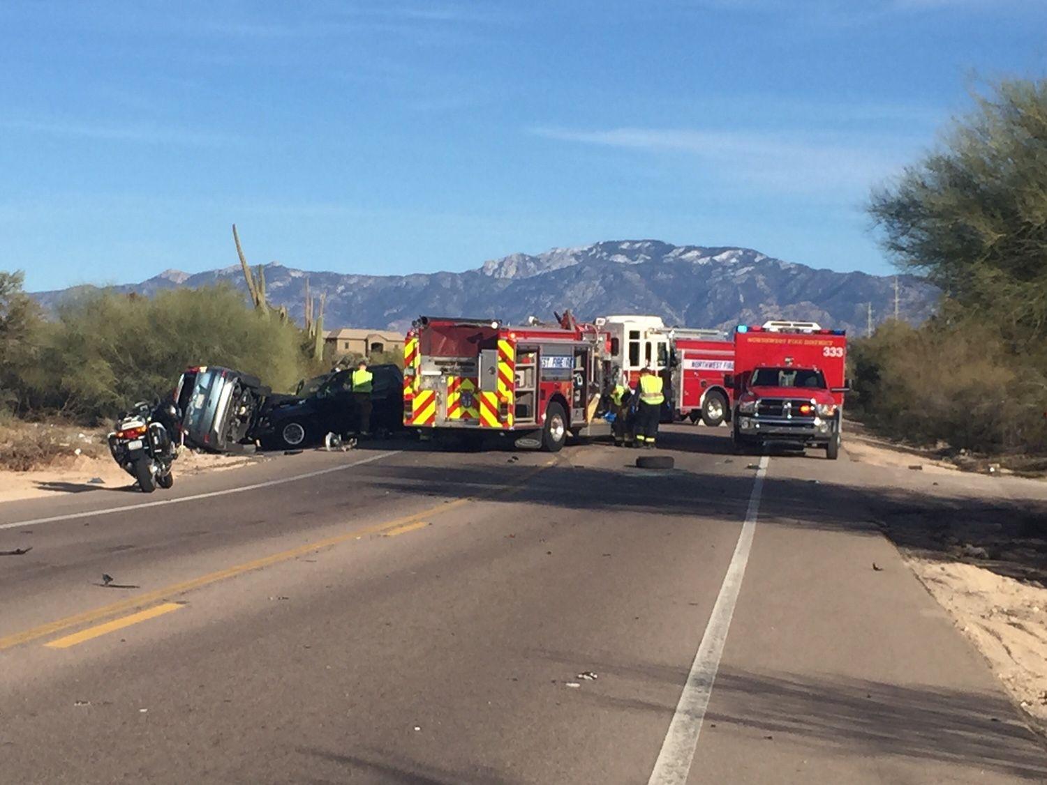 3vehicle crash in Marana, several injured